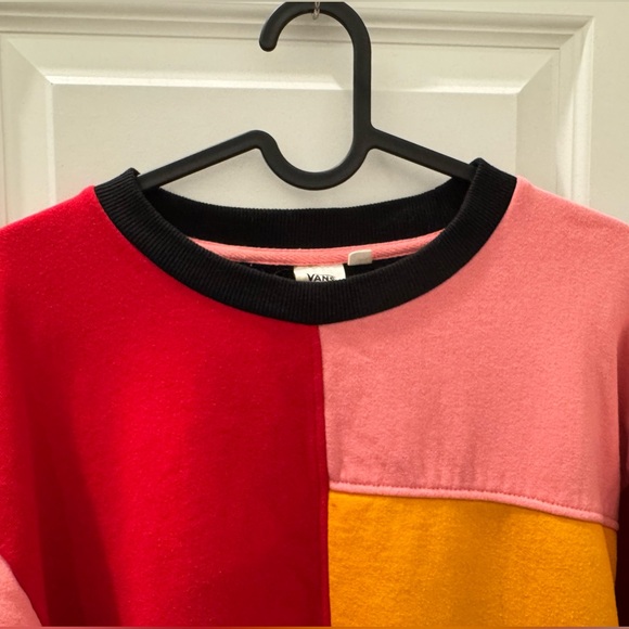 Vans - Patchwork Colorblock Crew Sweatshirt - Size L - Picture 8 of 8